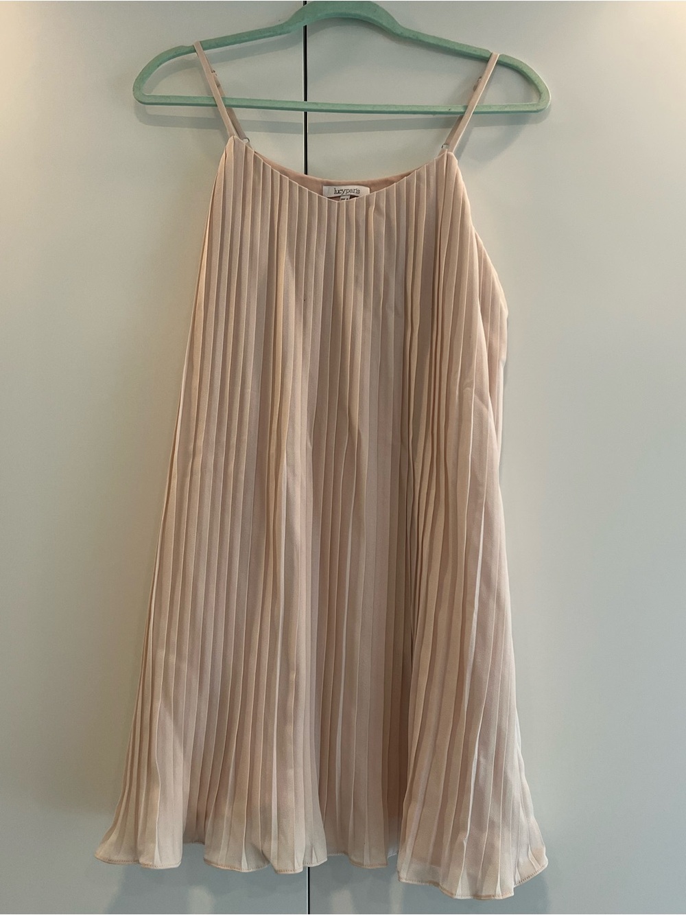 NEW Lucy Paris Pleated Dress in Light Blush new without tag.